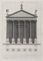 KG 11528
<br/>
Tempel, vooraanzicht
<br/>
<em>Picart, Bernard (1673-1733)</em>